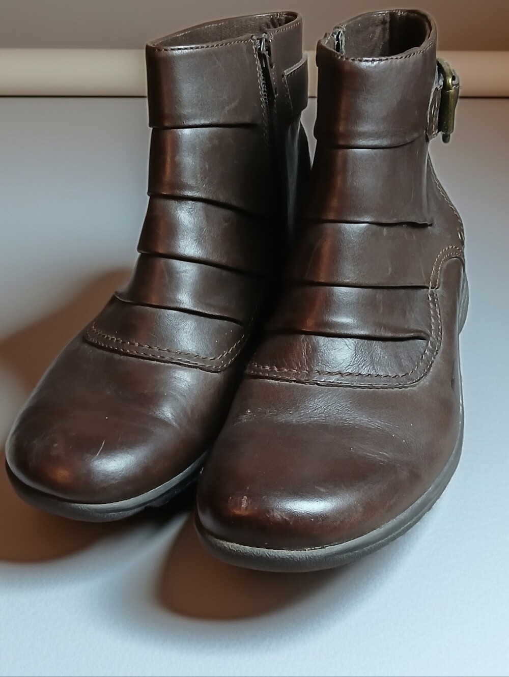 Clarks Collection Whistle Whey Leather Ankle Boots 8.5 M